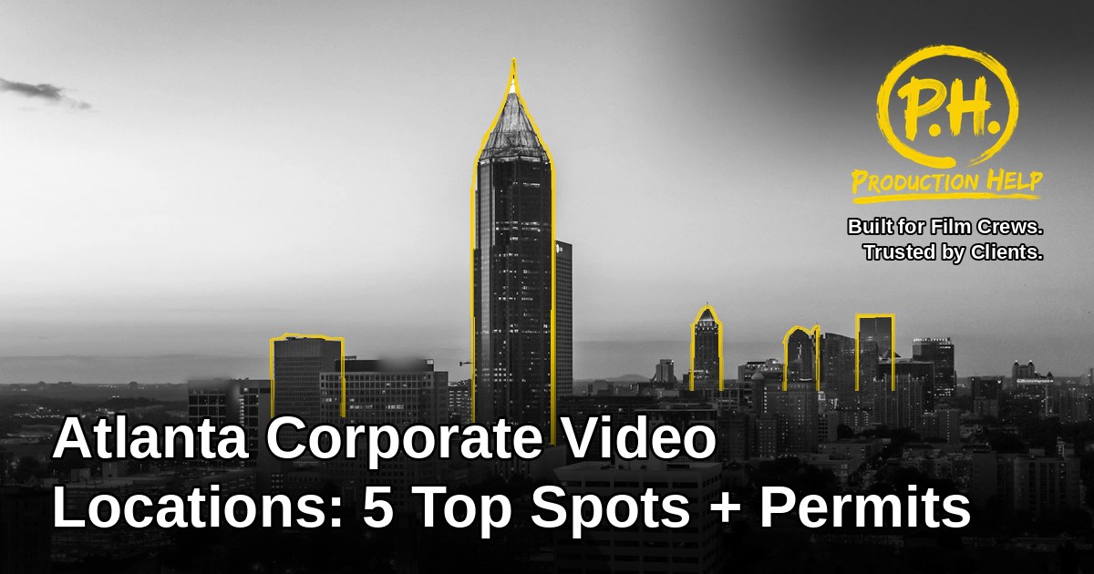 Atlanta skyline illustration for corporate video filming locations guide