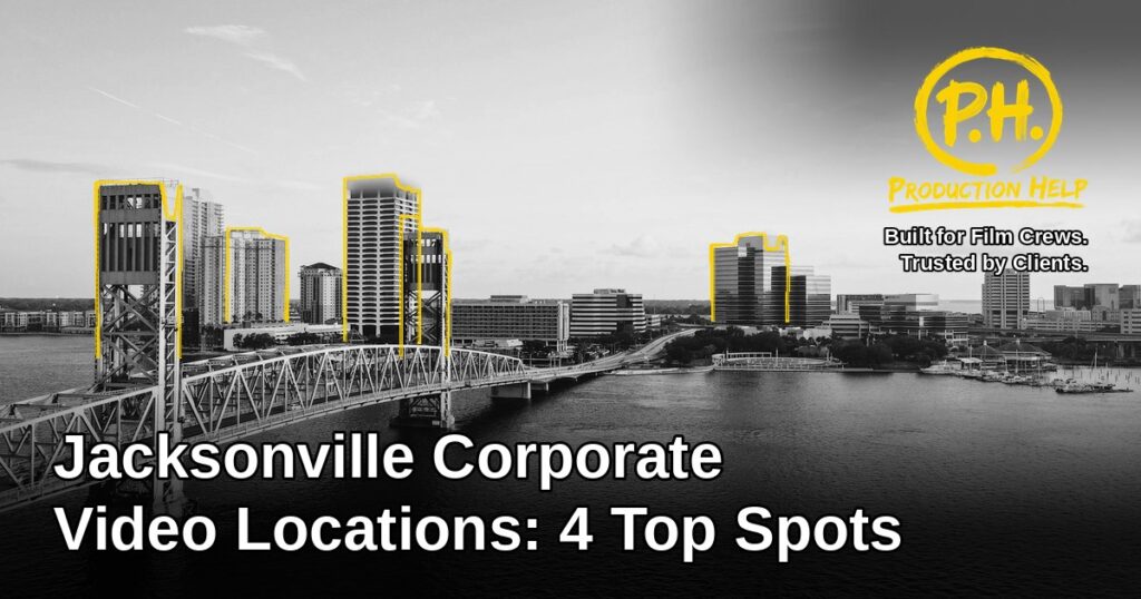 Jacksonville skyline illustration for corporate video filming locations guide