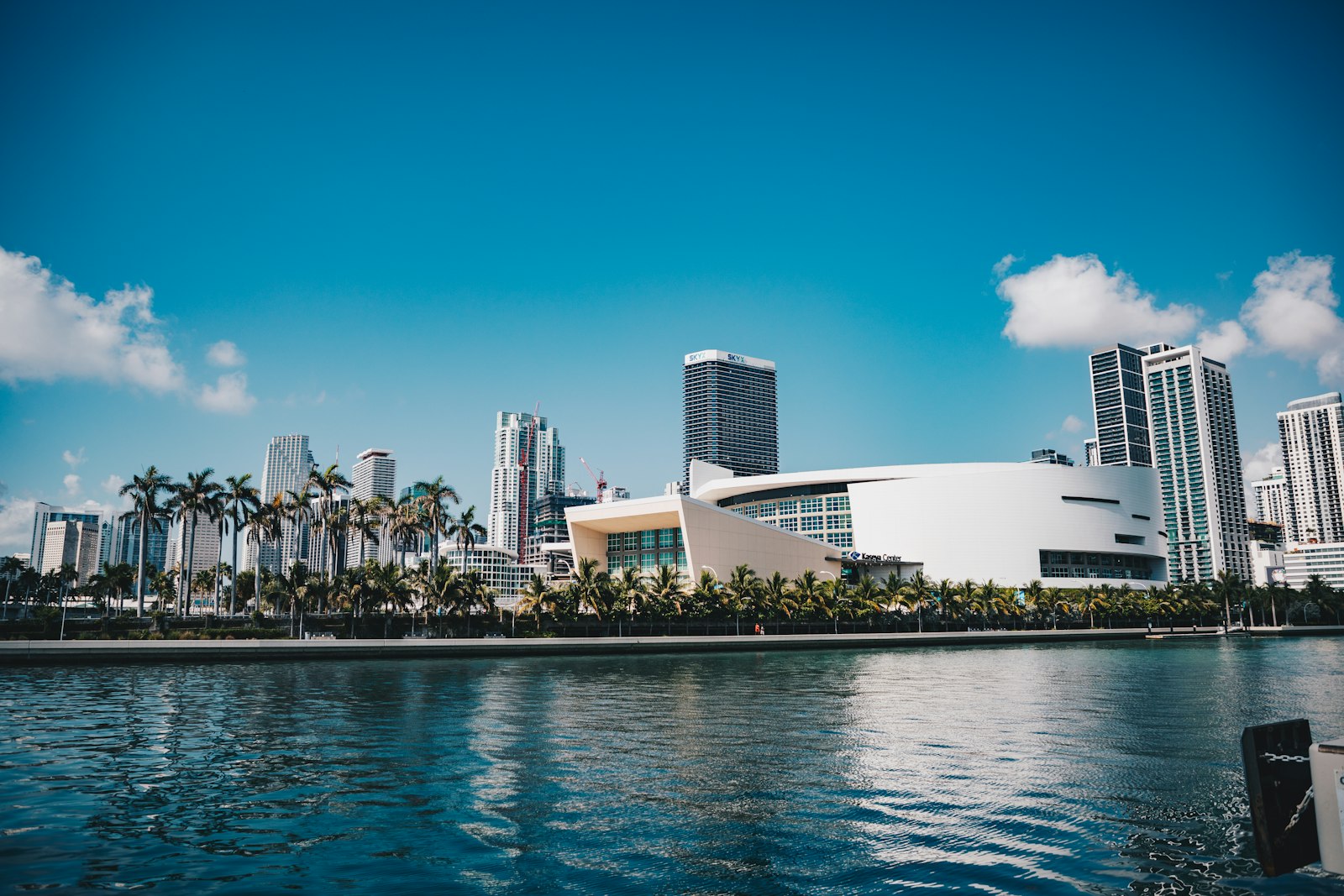 Downtown Miami waterfront on Biscayne Bay
